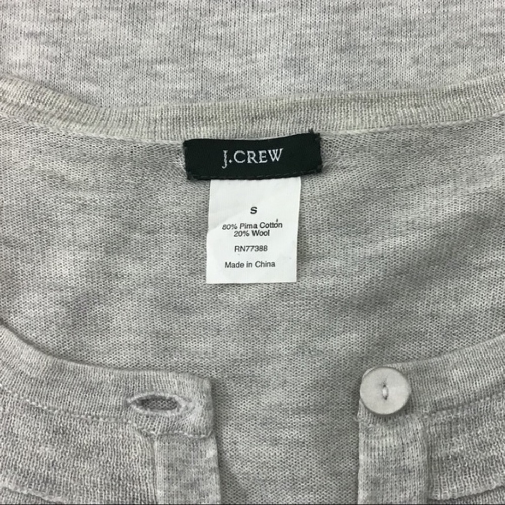 J Crew Lightweight Ruffled San Remo Cardigan - Picture 5 of 5